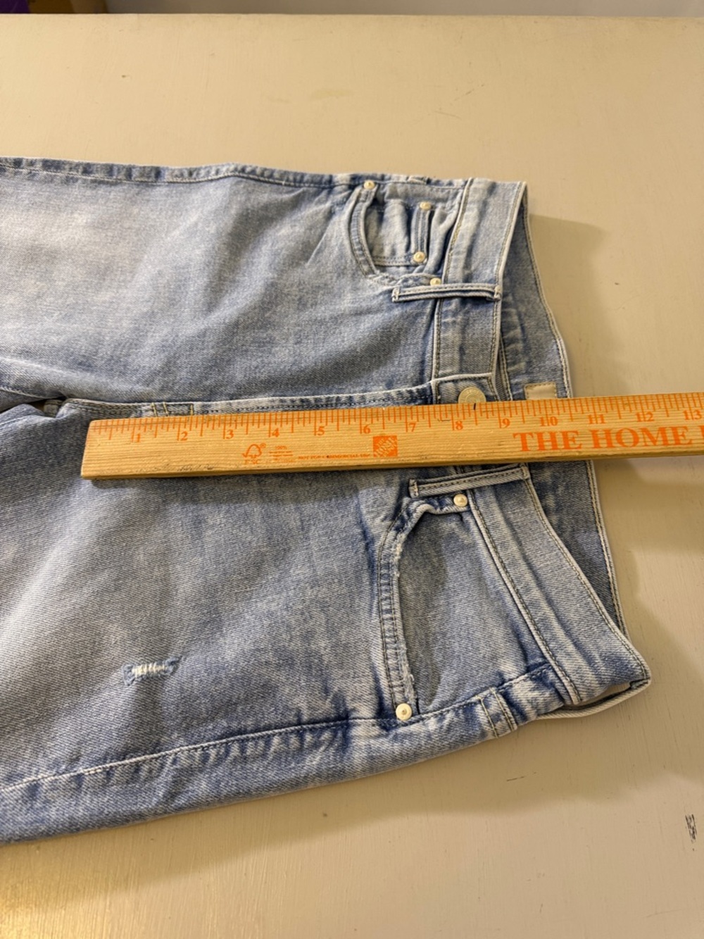MOTHER Insider Crop Step Fray Jeans Drinking By The Pool Wash Size 29 - Picture 11 of 14